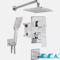 E.C.A - ECA Tiera 3 Yollu Ankastre Banyo Bataryası, Kare Tepe ve El Duşu, Çıkış Ucu Seti