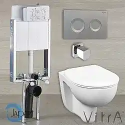 Vitra - Vitra Arkitekt Asma Klozet + Japar Gömme Rezervuar Seti