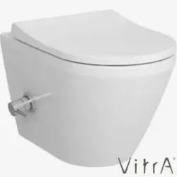 Vitra - Vitra Integra Rim-ex Kanalsız ve Termostatik Entegre Ara Musluklu Asma Klozet