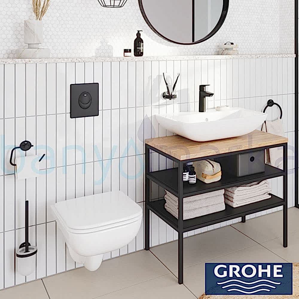 Grohe Mat Siyah Batarya Kombini